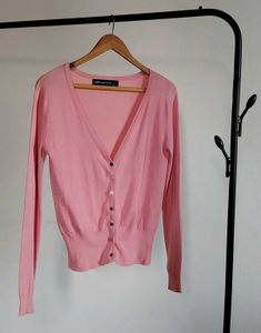 Pink Knit Cardigan