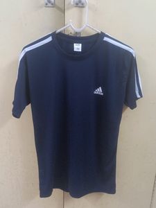 Adidas Dupe Blue Jersey Tee - S/M