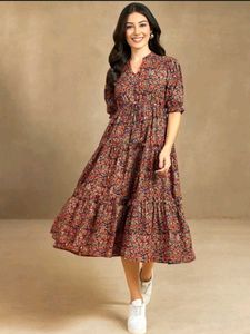 Floral Print Midi Dress