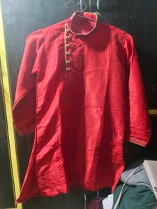 Boys Red Kurta Set