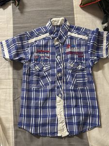 Boy's Plaid Casual Shirt