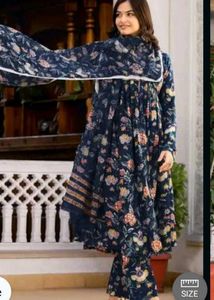 Floral Print Kurta Set with Dupatta