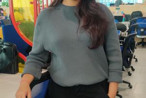 Gray Knit Pullover