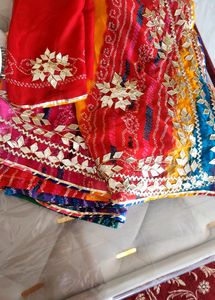Bandhani Heavy Gota Patti Sarre