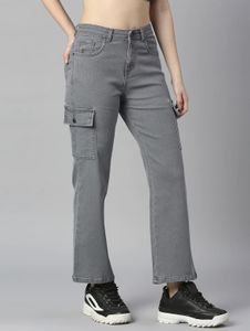 Grey Cargo Jeans