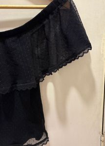 H&amp;M Beautiful Black Lace  Top