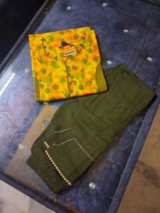 Floral Kurta Set No Dupatta