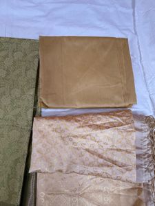 Festive Olive Banarasi Suit