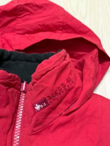 Red Padded Vest with Hood