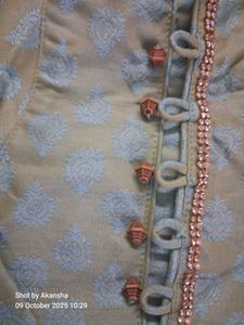 Green Sherwani Style Kurta Set