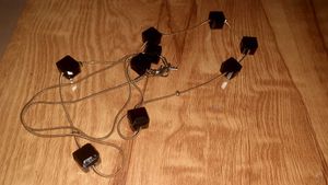 Elegant Black Bead Strand Necklace