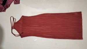 Coral Western Dress