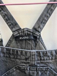 Denim Overalls Shorts