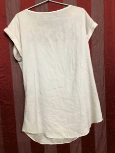 Express White Short Sleeve Top