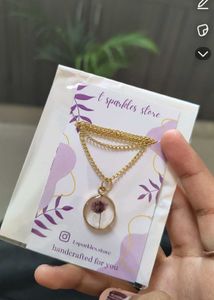 Resin Flower Necklace