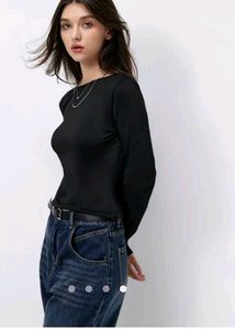 Elegant Black Long Sleeve Top