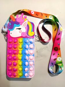 Unicorn Pop It Sling Bag Shoulder