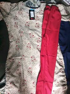 Ethnic Kurta Set with Floral Print