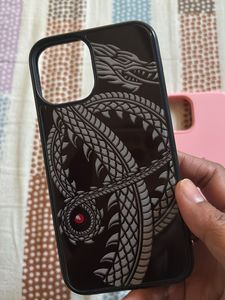 iPhone 12 Mini Cases - Dragon &amp; Plain Pink