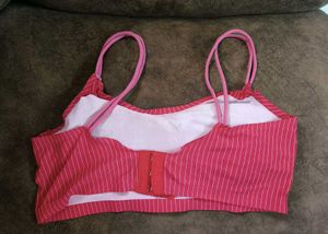Red Striped Bra