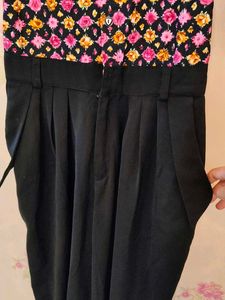 Patterned Top Jumpsuit
