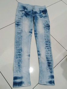 Distressed Denim Jeans