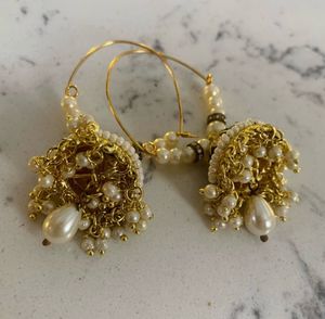 Pearl Chandbali Earrings