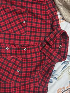 Red &amp; Black Plaid Shirt