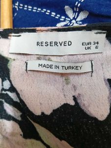 Turkish Brand Black Floral Dress