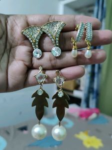 three earings combo ( buy two get one free )