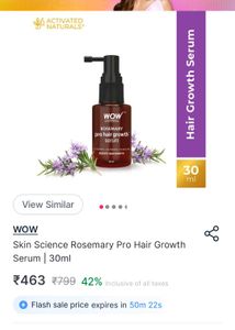 Wow Rosemary Pro Hair Growth Serum