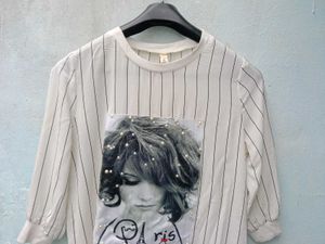 New With Tag Korean Stripped Long Pullover