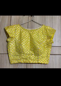 Leheriya Haldi Lehenga - 3pcs