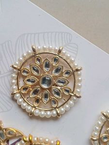 Pearl &amp; Kundan Jewelry Set