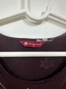 Floral Print Maternity/Feeding Gown