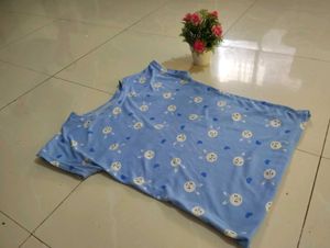 Blue Crop Tshirt For Girls And Women