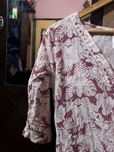 Floral Print Short Kurti