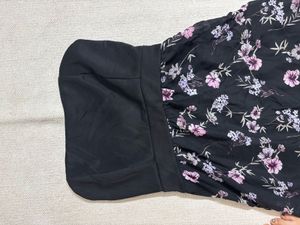 Strapless Floral Dress 🌸