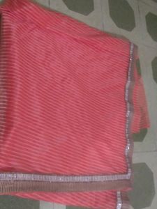 Orange Color Net Sadi