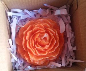 Orange Rose Candle