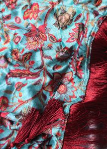 Shae By Sassafras Sea-green Velvet Kaftan Dress
