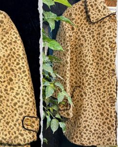 Leopard Print Short Coat