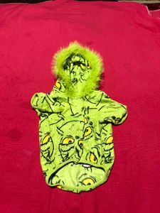 Grinch Dog Hoodie (S)