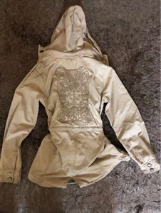 y2k GUESS 1981 khaki Hooded Jacket