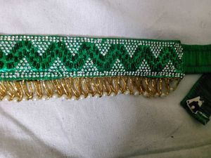 Waist Belt With Beads And Stones Work