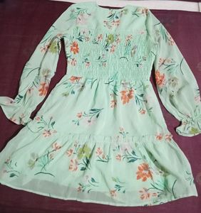 Green Georgette Frock