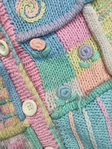 Hand-Knitted Patchwork Cardigan💕