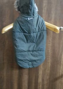 Negotiable : Pet Puffer Vest with Furry Hood