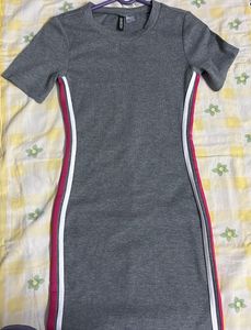 H&M Grey Knit Bodycon Dress