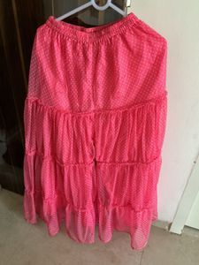 Pink Polka Dot Palazzo Pants